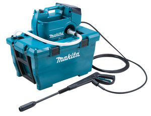 מכונת שטיפה בלחץ 2X18V נטען 55/30 BAR גוף במזוודה MAKITA DHW080ZK