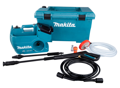 מכונת שטיפה בלחץ 2X18V נטען 55/30 BAR גוף במזוודה MAKITA DHW080ZK