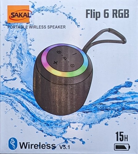 רמקול נייד נטען סקאל FLIP 6 RGB