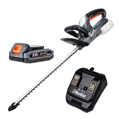גוזם גדר חיה נטען 18V כולל סוללה 2.5AH מבית HUNTER