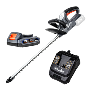 גוזם גדר חיה נטען 18V כולל סוללה 2.5AH מבית HUNTER