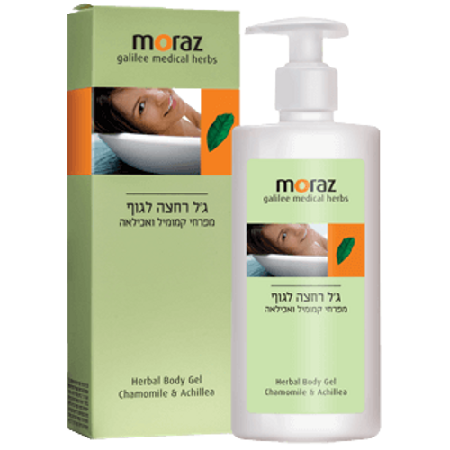 ג'ל רחצה לגוף | מפרחי קמומיל ואכילאה | מכיל 500 מ