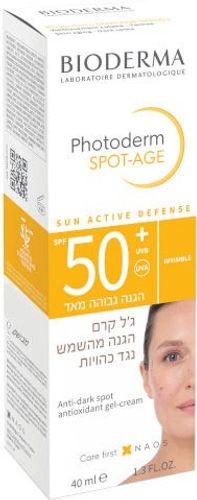 פוטודרם ספוט אייג' | ללא גוון | מבית ביודרמה | SPF50 | מכיל 40 גרם ביודרמה | Bioderma