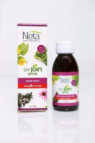 חוסן אס אייץ | סירופ ללא סוכר בטעם קוקוס | מכיל 125 מ