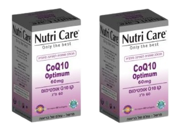 קו אנזים אופטימום 60 מ"ג - 120 כמוסות נוטרי קר | Nutri Care