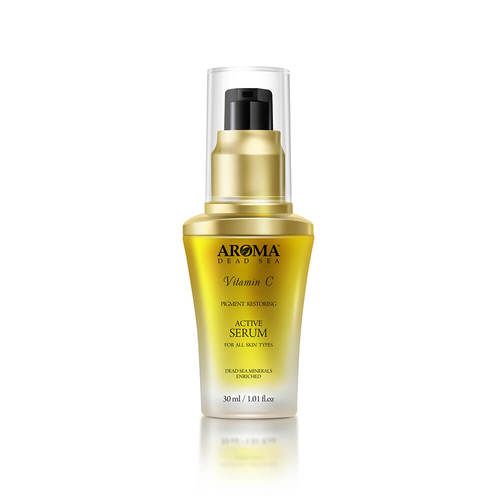 ארומה | סרום אקטיבי לפנים | בתוספת ויטמין C | מכיל 30 מ