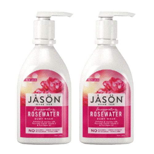 מבצע זוגי | ג'ייסון סבון גוף מי ורדים מרענן | מכיל 887 מ