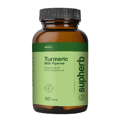 תמצית כורכום | בתוספת פיפרין | מכיל 60 כמוסות | סופהרב | SUPHERB