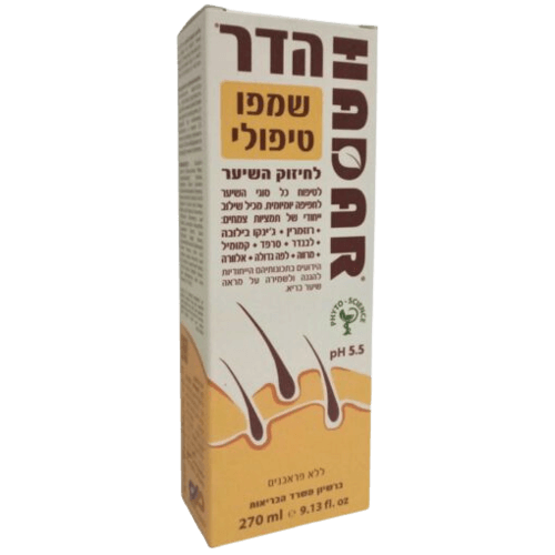 הדר שמפו טיפולי לחיזוק סיבי השיער | שילוב ייחודי של תמציות צמחים | 270 מ