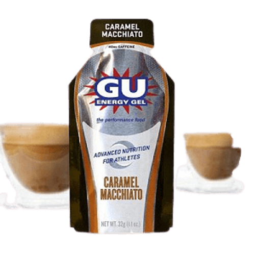 ג'ל אנרגיה | ENERGY GEL GU | בטעם קרמל מקיאטו | מכיל 24 יח' |  ג'י יו אנרג'י | GU Energy	