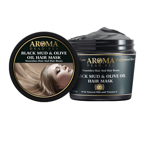 מסכת בוץ | שמן זית | לשיער ולקרקפת | מכיל 500 מ"ל |  ארומה דד סי | Aroma Dead Sea