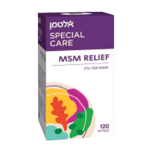 MSM RELIEF  Special Care | במינון 1125 מ"ג | מכיל 120 קפליות | אלטמן | ALTMAN