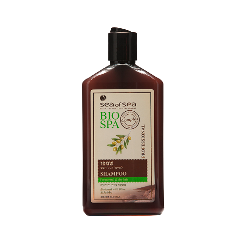 שמפו לשיער רגיל ויבש | שמן זית וחוחובה | 400 מ