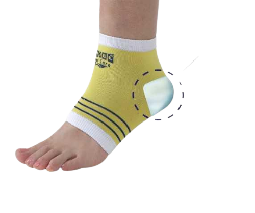 זוג גרביים לריכוך עור העקב לשעות הלילה | עם עקב מסיליקון וקרם ריכוך לכף הרגל להזנת העור | אוריאל | URIEL