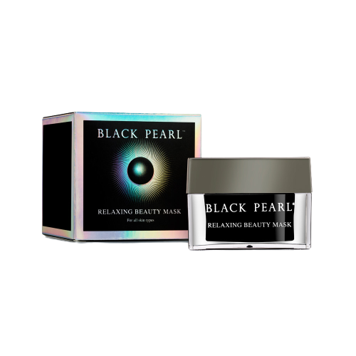 מסכת יופי מרגיעה מועשרת באבקת פנינים | 50 מ"ל | פנינה שחורה | BLACK PEARL