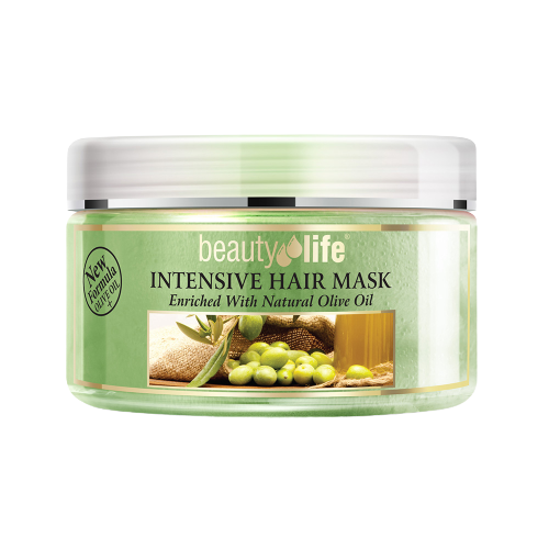 מסיכה לשיער | בתוספת שמן זית טבעי | לכל סוגי השיער | מכיל 250 מ"ל |  ביוטי לייף | Beauty Life