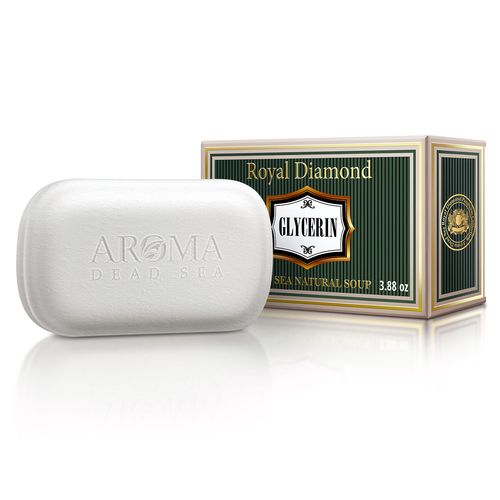 סבון גליצרין | טבעי מועשר במינרלים מים המלח וגליצרין טהור | מכיל 110 גרם | ארומה דד סי | Aroma Dead Sea