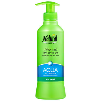 קרם לחות לשיער | לחות קלילה על בסיס מים | לשיער יבש | 400 מ"ל | נטורל פורמולה | Natural Formula