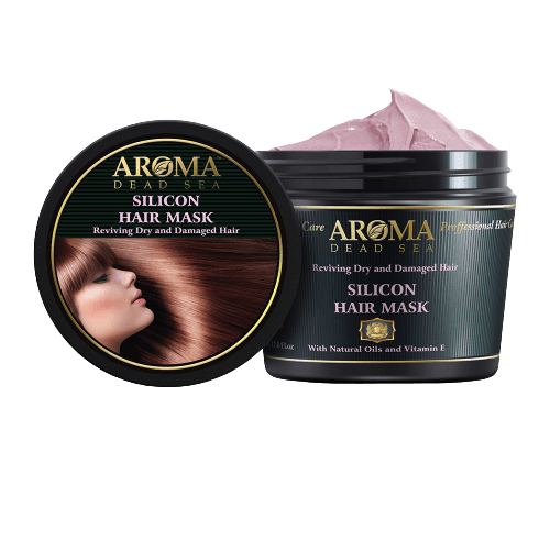 ארומה | מסכת סיליקון לשיער | 500 מ"ל | ללא פראבנים וללא SLS | מחזירה לשיער את הברק הטבעי שלו ארומה דד סי | Aroma Dead Sea