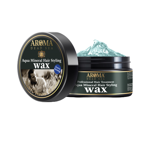 ווקס לעיצוב השיער | על בסיס שמן חוחובה | לגבר | מכיל 100 מ"ל |  ארומה דד סי | Aroma Dead Sea