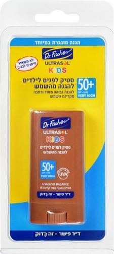 סטיק לפנים לילדים | להגנה מהשמש | +50 | דוקטור פישר | מכיל 13 גרם ד