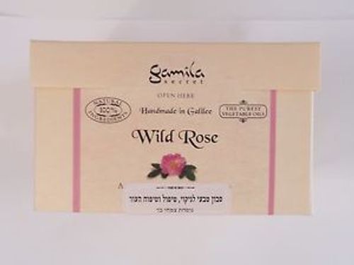 סבון סבתא ג'מילה | ורד | 115 גרם | מכיל 6 שמנים צמחיים טהורים ו-15 צמחי מרפא | מיועדים לכל סוגי העור | סבתא ג'מילה | Grandma Jamila