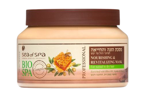 מסכת הזנה והחייאה ביוספא | שמן זית, חוחובה ודבש  | מכיל 500 מ"ל | ביו ספא | BIO SPA