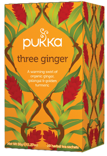 ג'ינג'ר 3 סוגים | חליטת צמחים אורגנית | פוקה | PUKKA