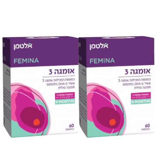 מבצע זוגי | אומגה 3 | תוסף תזונה | עשיר ב DHA | כמוסות 120 | אלטמן | ALTMAN