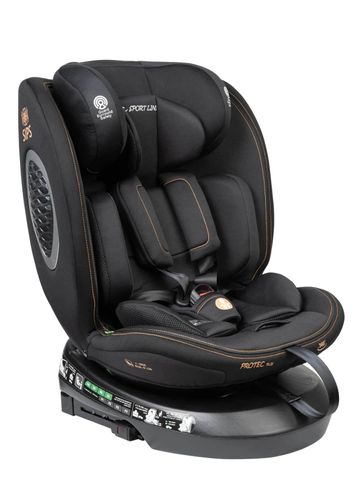 כיסא בטיחות מסתובב 360º משולב בוסטר דגם I-PROTE PLUS בתקן I-Size צבע אפור ספורטליין