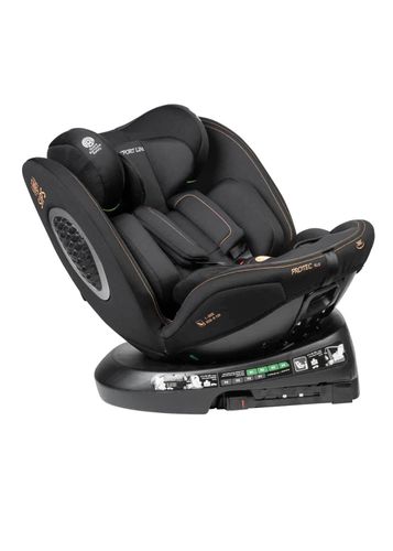 כיסא בטיחות מסתובב 360º משולב בוסטר דגם I-PROTE PLUS בתקן I-Size צבע אפור ספורטליין