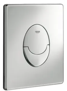 לחצן גרואה למיכל הדחה 38505000 אנכי אליפסי כרום