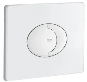 לחצן גרואה למיכל הדחה 38506SH0 אופקי אליפסי לבן