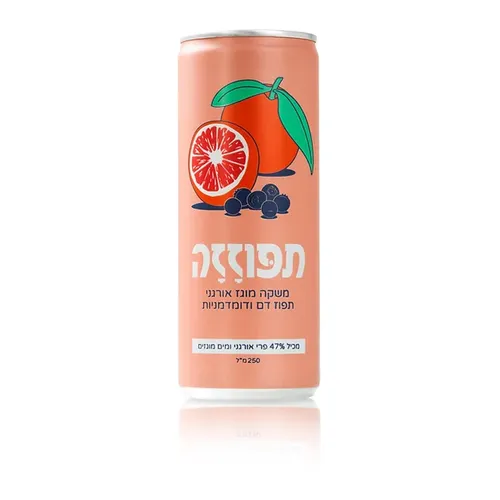 פחית תפוזזה - משקה קל מוגז (250 מ
