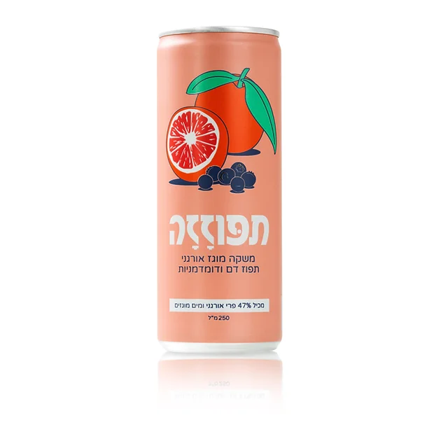 פחית תפוזזה - משקה קל מוגז (250 מ"ל) - גרופר