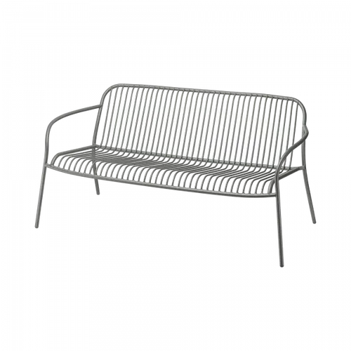 ספסל גן אפור עם ידיות YUA WIRE Lounge Sofa