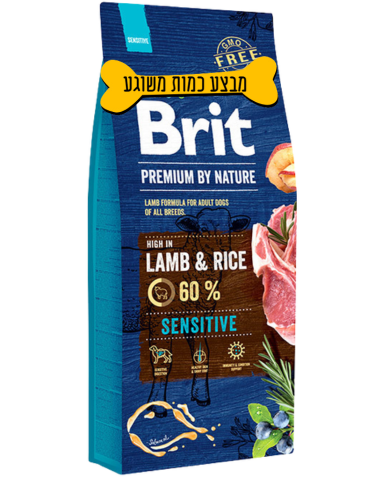 בריט פרימיום לכלב בוגר כבש 15 ק
