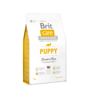 בריט קר לכלב 3 ק"ג גור מכל הגזעים כבש ואורז Brit Care Puppy All Breed