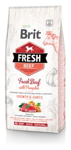 מזון לכלב בריט פרש גור גזע גדול בקר ודלעת 12 ק"ג Brit Fresh