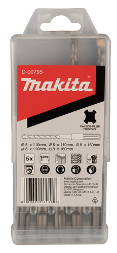 מארז סט 5 מקדחי SDS MAKITA