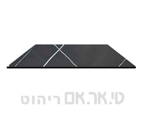 פל מרובעת שיש שחור