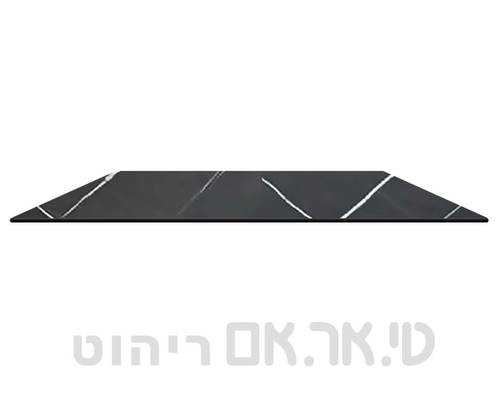 פלטה מלבן שיש שחור