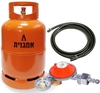 מיכל גז 5 ק"ג אמגזית + ערכת ווסת עם מד לחץ וצינור