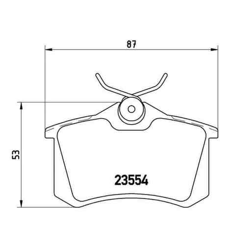 רפידות בלם אחורי פסאט גולף משנת 1997 BREMBO