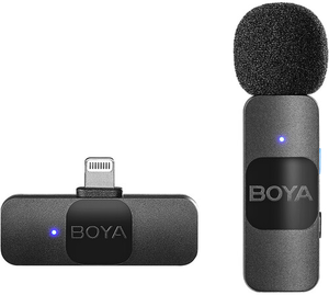 מיקרופון דש אלחוטי לאייפון Boya BY-V1 Lightning
