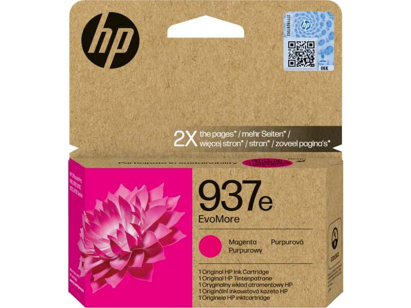 מחסנית דיו מגנטה מקורית HP 937e EvoMore (4S6W7NE)