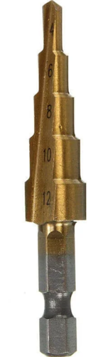 . מקדח כרסום מדורג 4-12 HSS ראש אימפקט 490245 