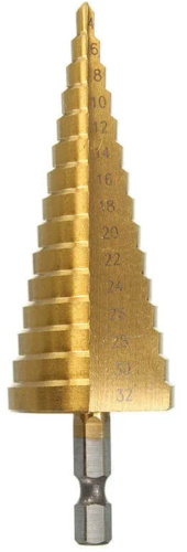 . מקדח כרסום מדורג 4-32 HSS ראש אימפקט 490421 