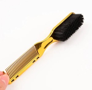 מברשת לניקוי לספרים משולבת מסרק סטרניק STERNIK COMB&BRUSH - צבע זהב