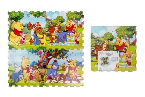 משטח פעילות פאזל פו הדוב 4 חלקים דיסני לילדים